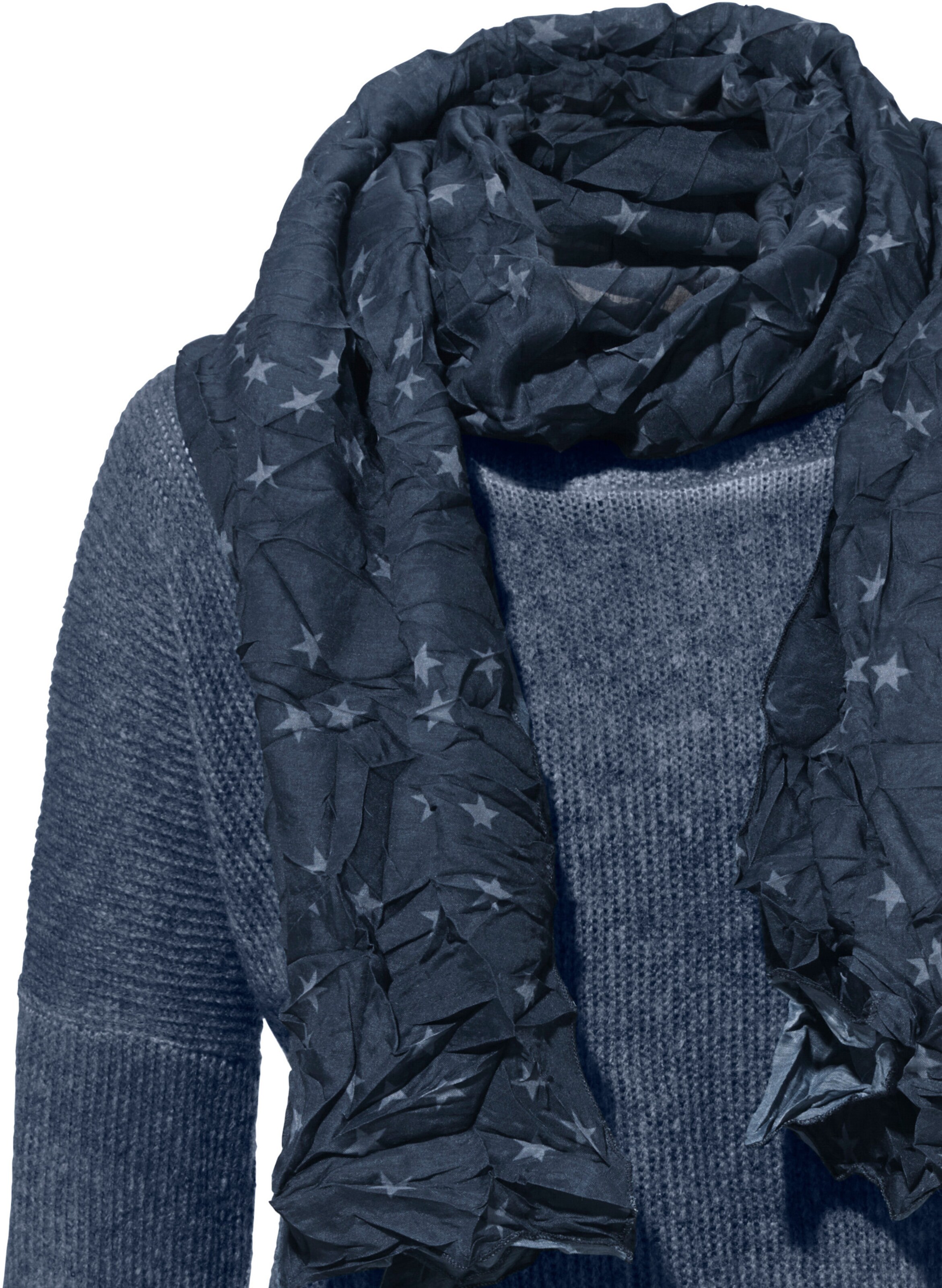 heine Rundhals-Shirts in blau