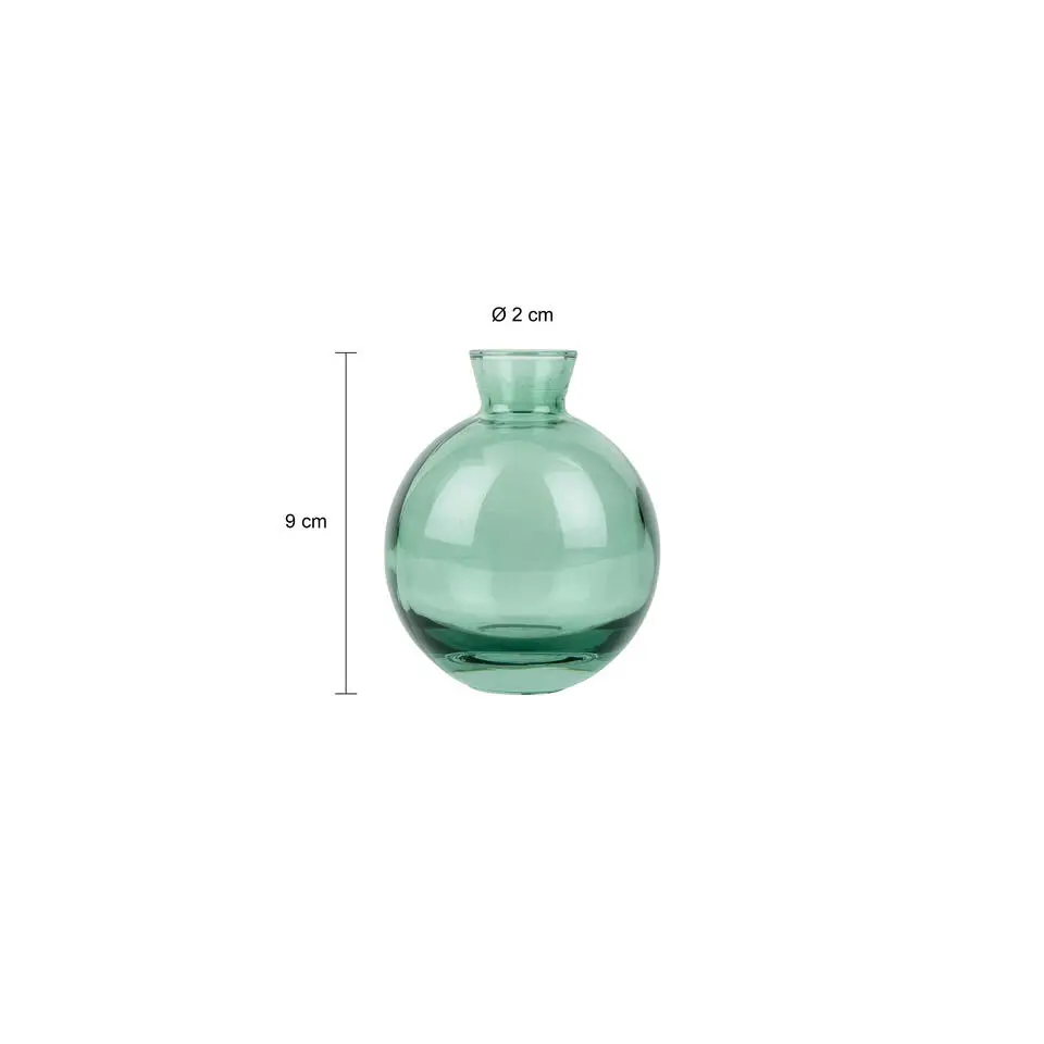 QUVIO Vazen set van 3 - Glas - Groen