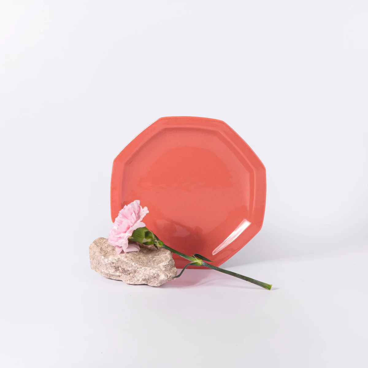 Petite assiette octogonale terra OGRE La Fabrique