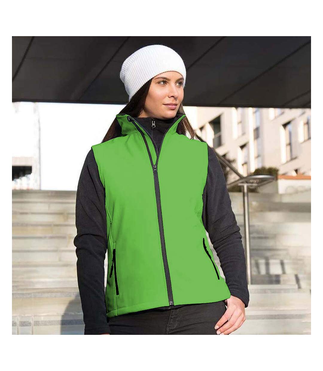 Result - Veste softshell sans manches - Femme (Vert/Noir) - UTRW3698