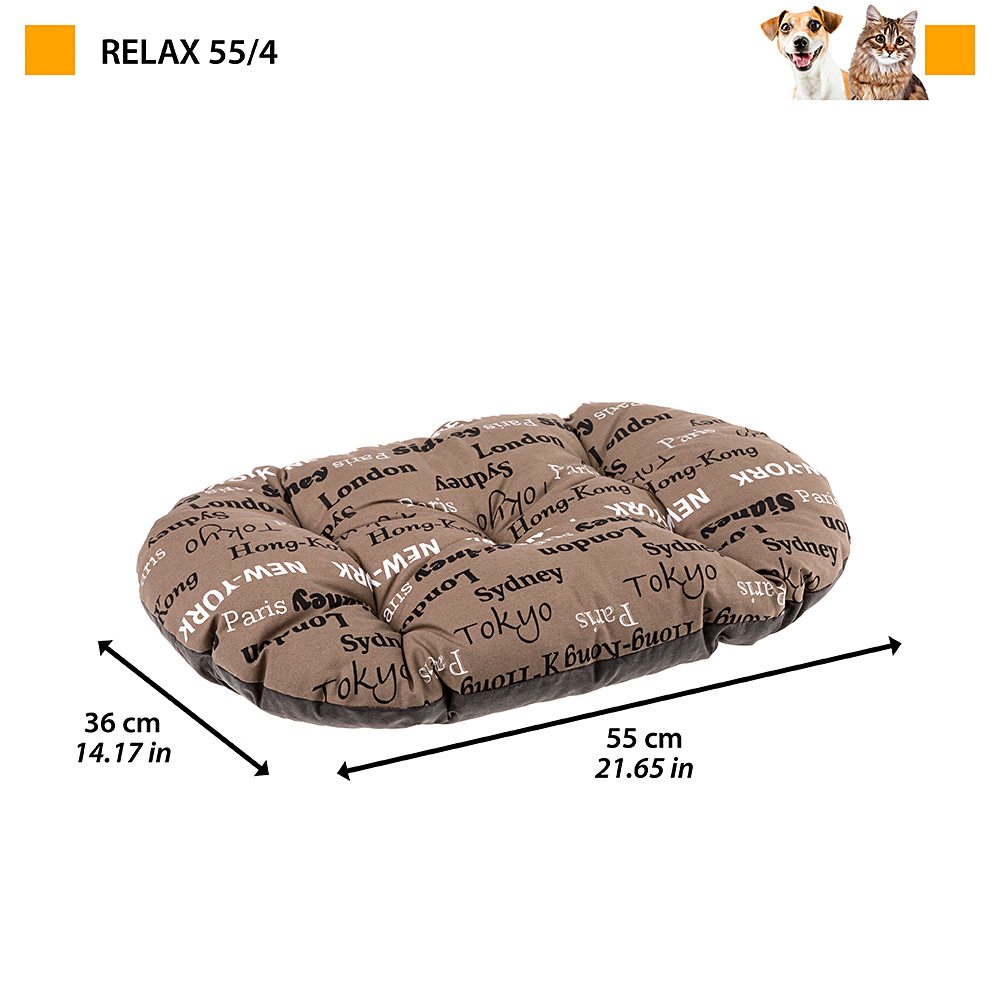 Ferplast panier chien chat - coussin pour chien chat - lavable en machine - tapis chien chat pour niches et voitures - lit pour