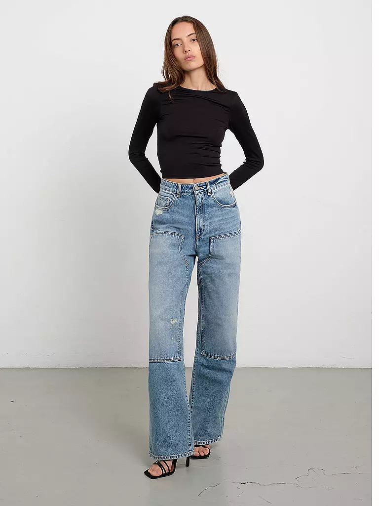 ICON DENIM Jeans Flared Fit JENNY hellblau