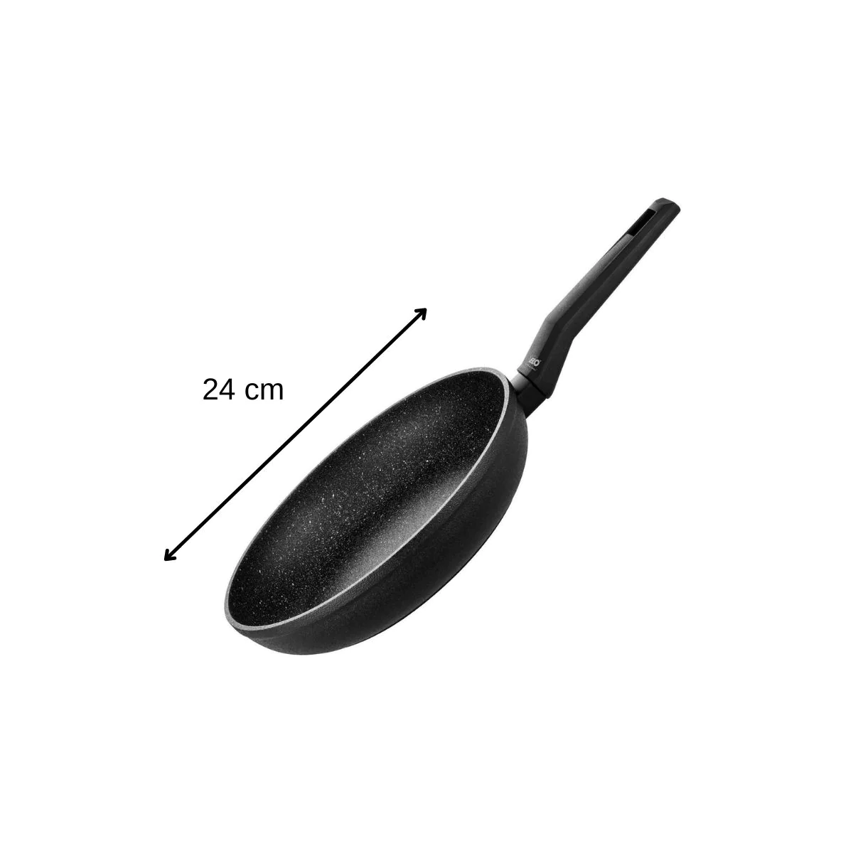 Lot de deux poêles à frire en aluminium forgé 20 cm et 24 cm Granit So