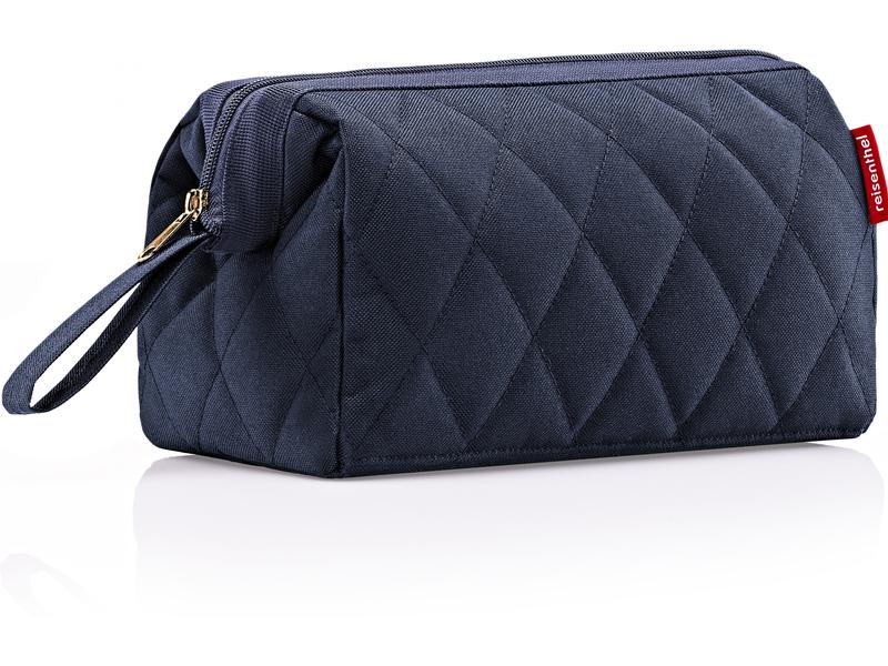 Reisenthel Necessaire Travelcosmetic Rhombus Midnight Gold Kosmetiktasche für alle wichtigen Bad-Accessoires