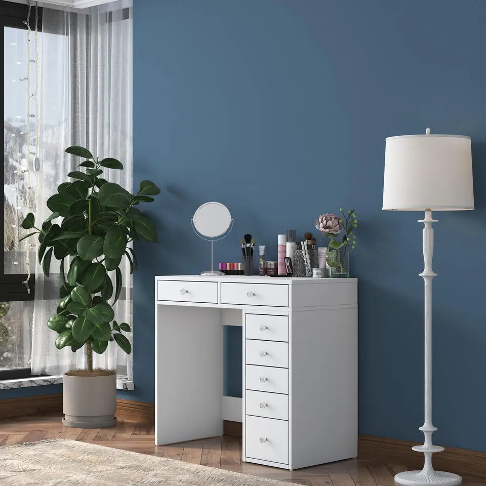 Kaptafel Wit Hout - 90x44,5x81,6cm - Beyas