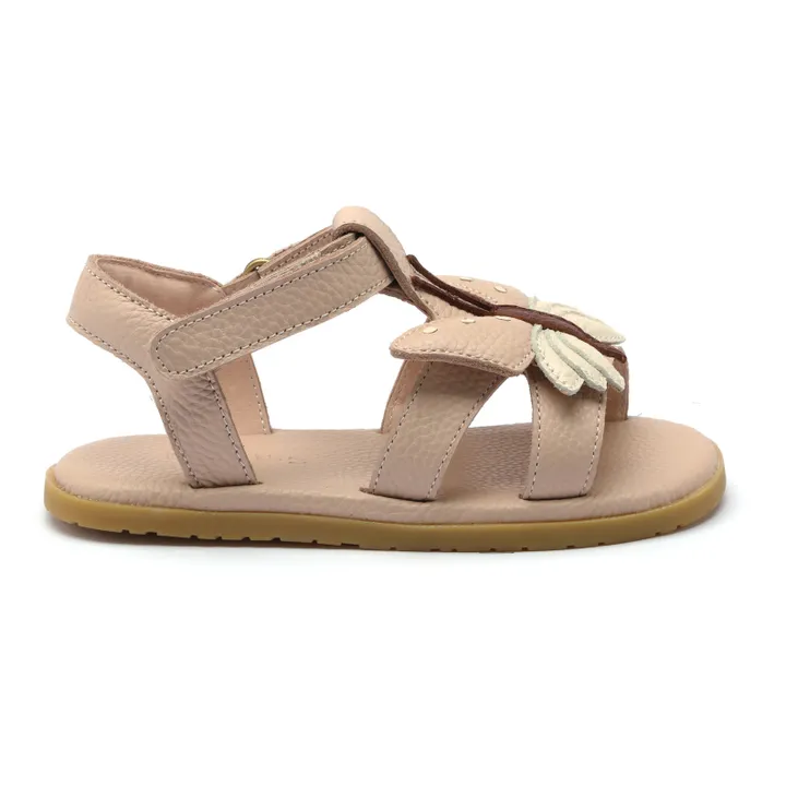 Donsje Sandales Iles Sky Papillon Cuir | Rose pâle