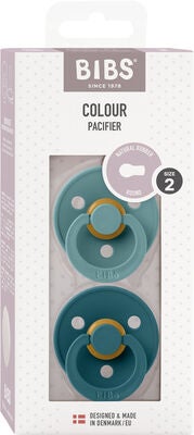 BIBS Colour Smokk 2-Pack Lateks Str 2 Rund, Island Sea/Forest Lake