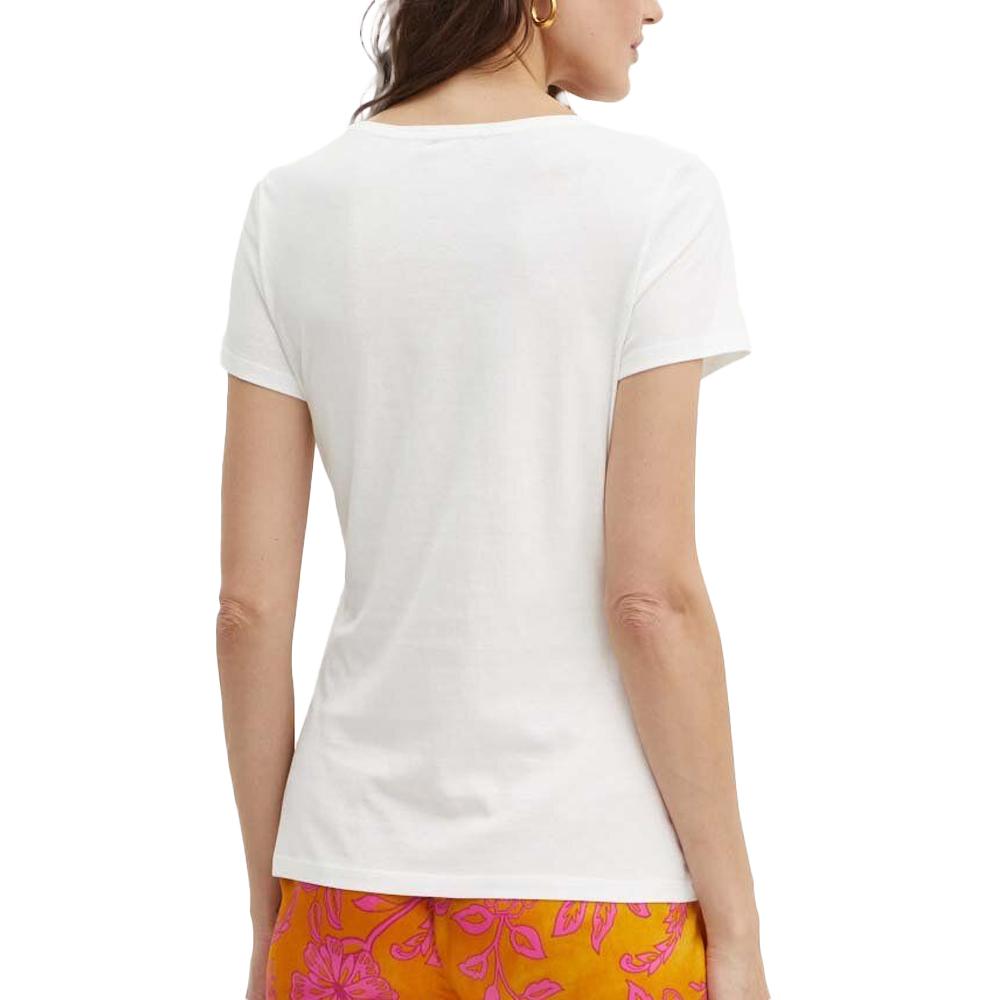 Morgan T-shirt Blanc Femme Morgan 241 DROD