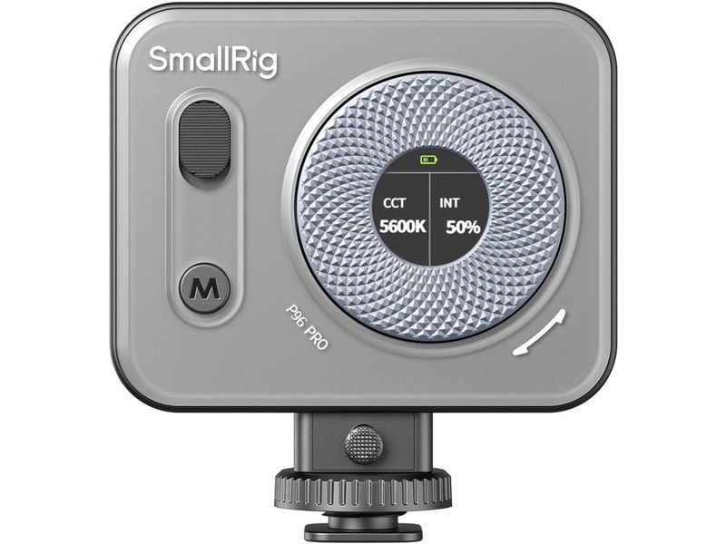 Smallrig Vibe P96 Pro Mini-LED-Videoleuchte Schwarz Simuliert 2500K-6500K Tageslicht und bietet 5 Spezialeffekte