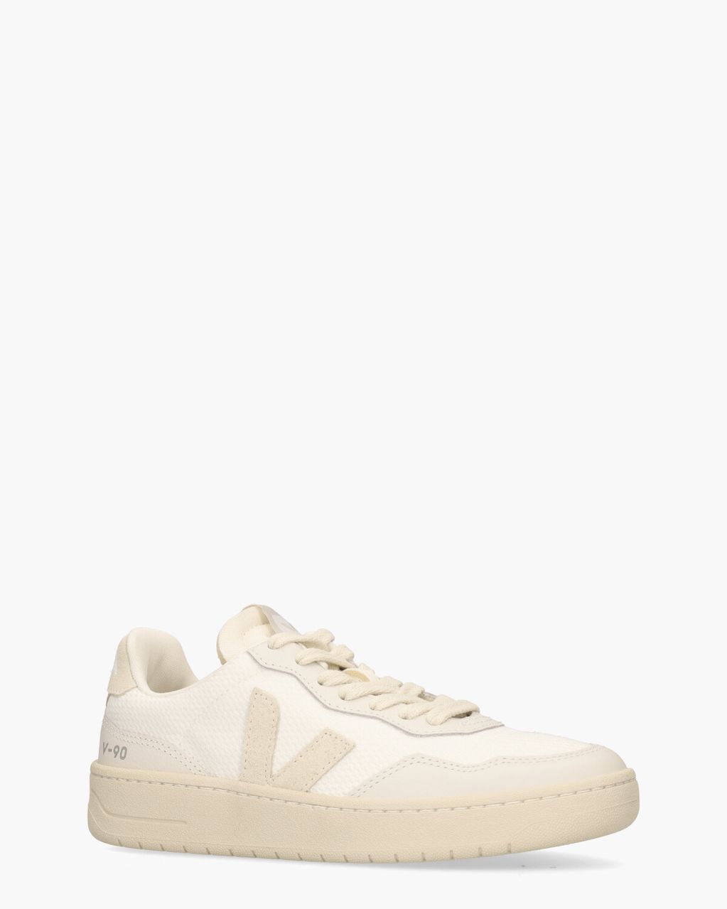 Veja V-90 B-Mesh Wit/Beige Damessneakers