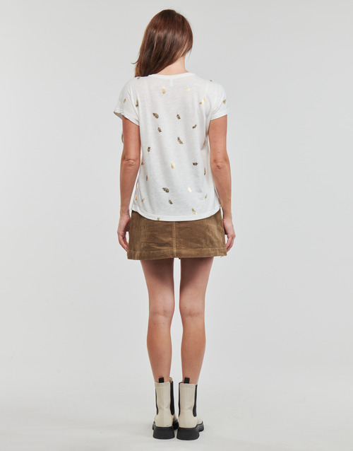 Only - ONLTENNA S/S FOIL TOP CS JRS - Beige