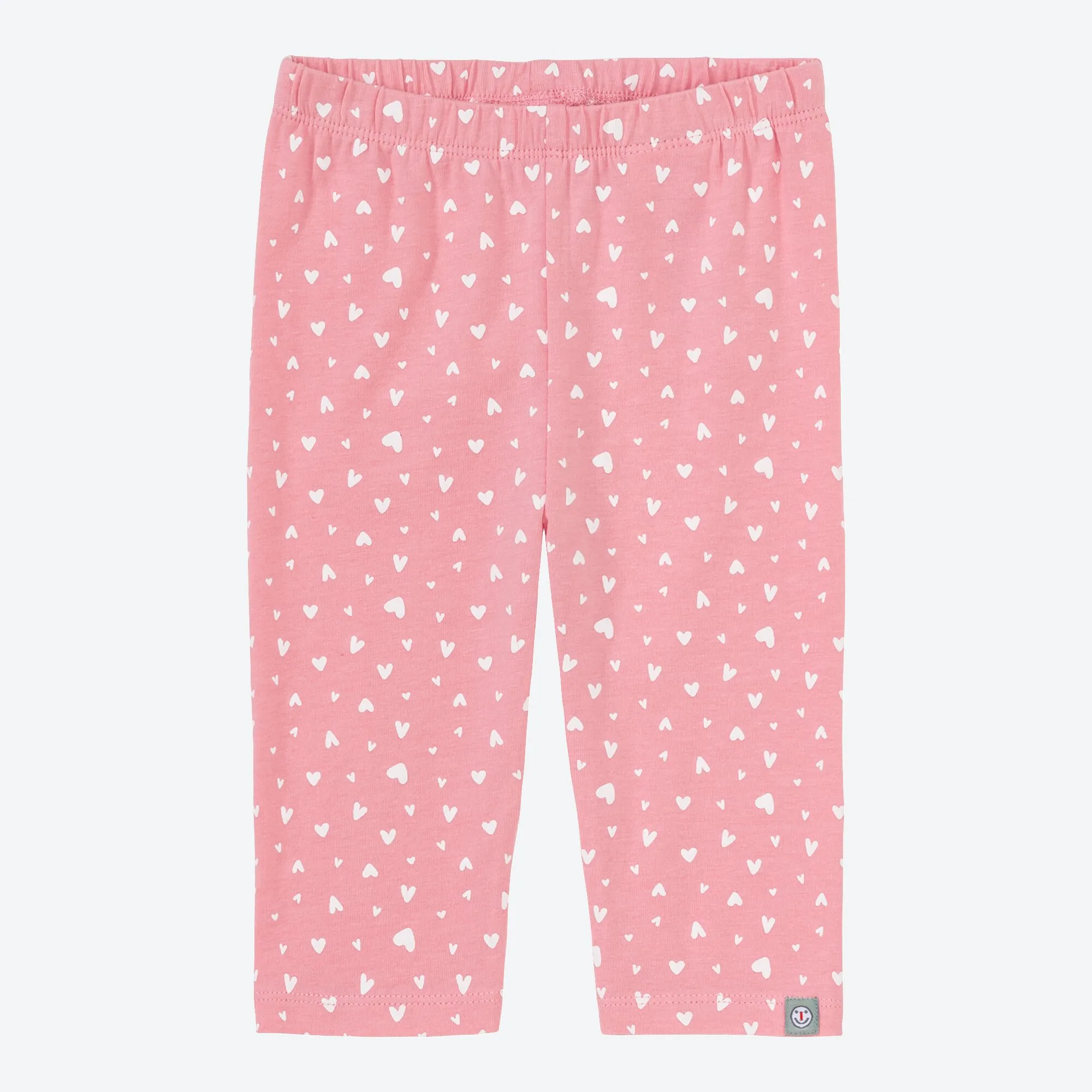 Baby-Mädchen-Caprihose mit Herzmuster