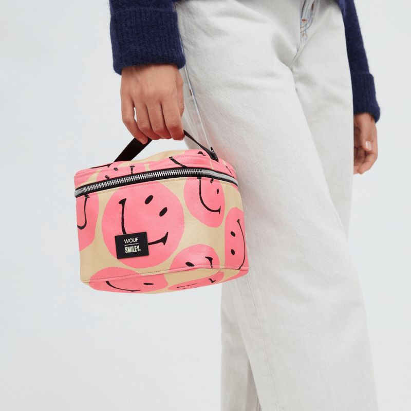 Trousse de toilette XL 19 cm Smiley Pink