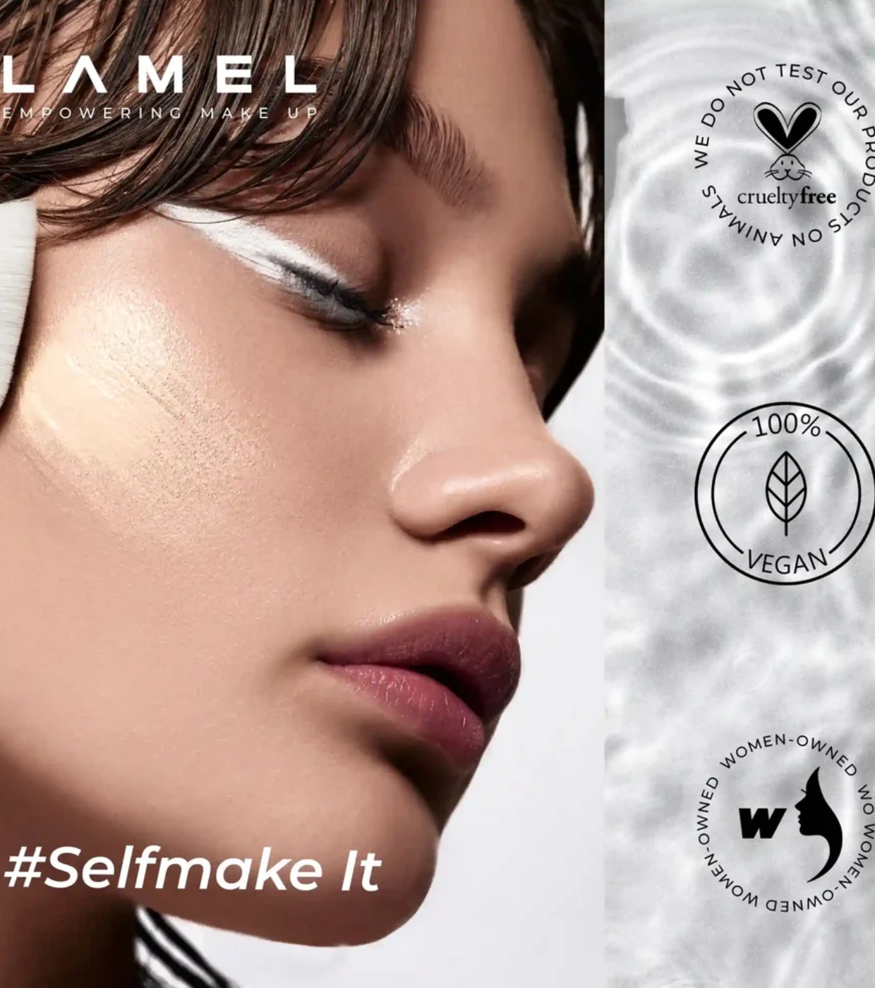 Lamel - Base de maquiagem Smart Skin Serum Tinted Foundation - 404: Latte