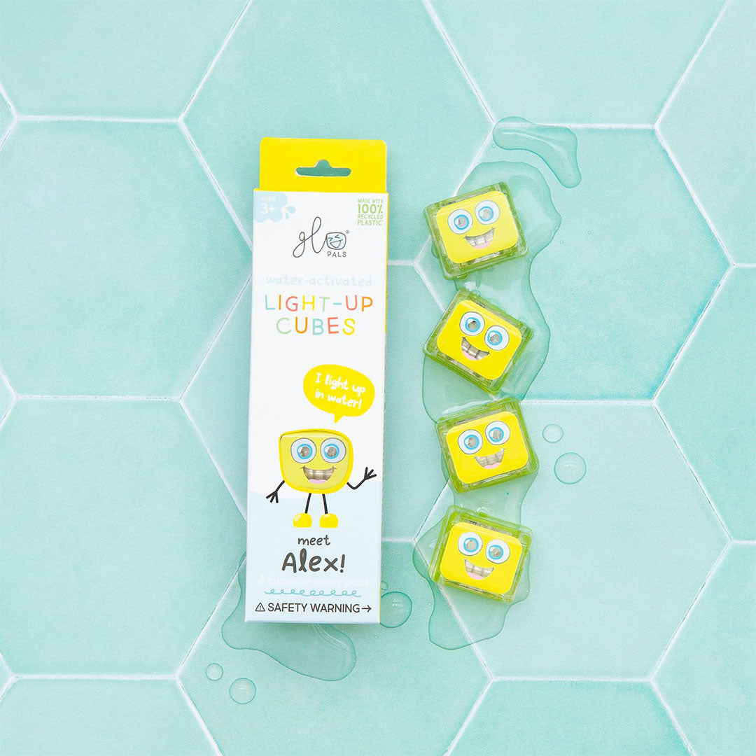 Glo pals lichtblokjes - alex - 4st