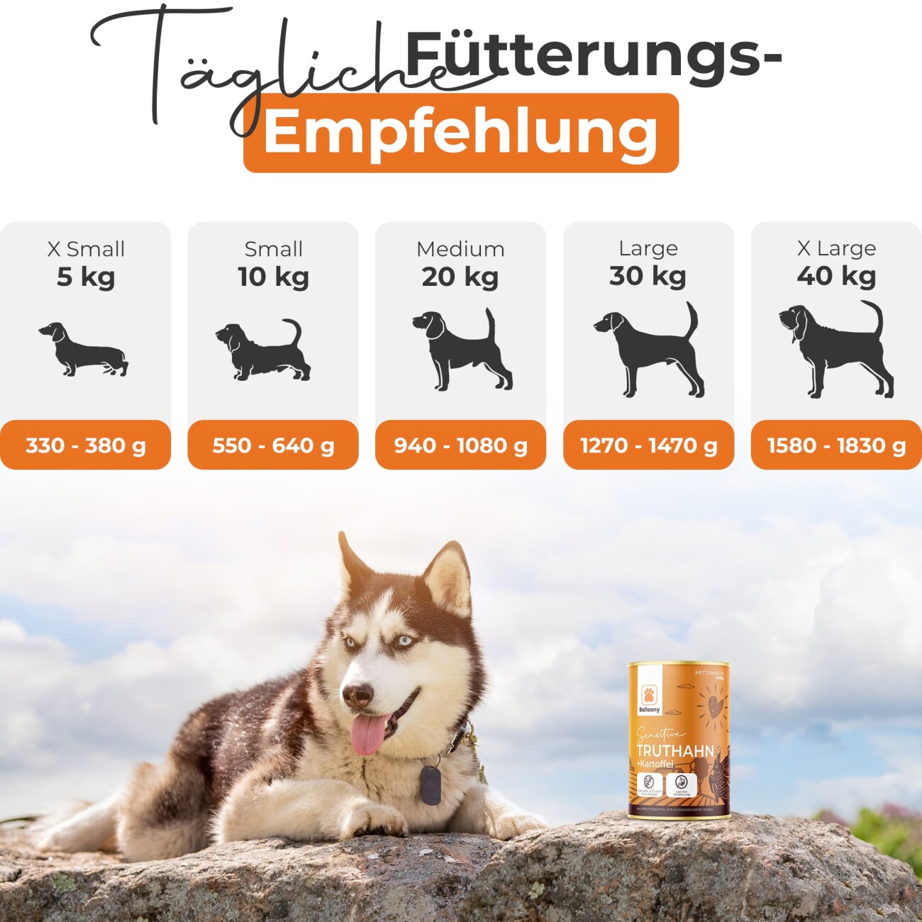 Balloony.pet German Shephy Nassfutter Truthahn 200 g