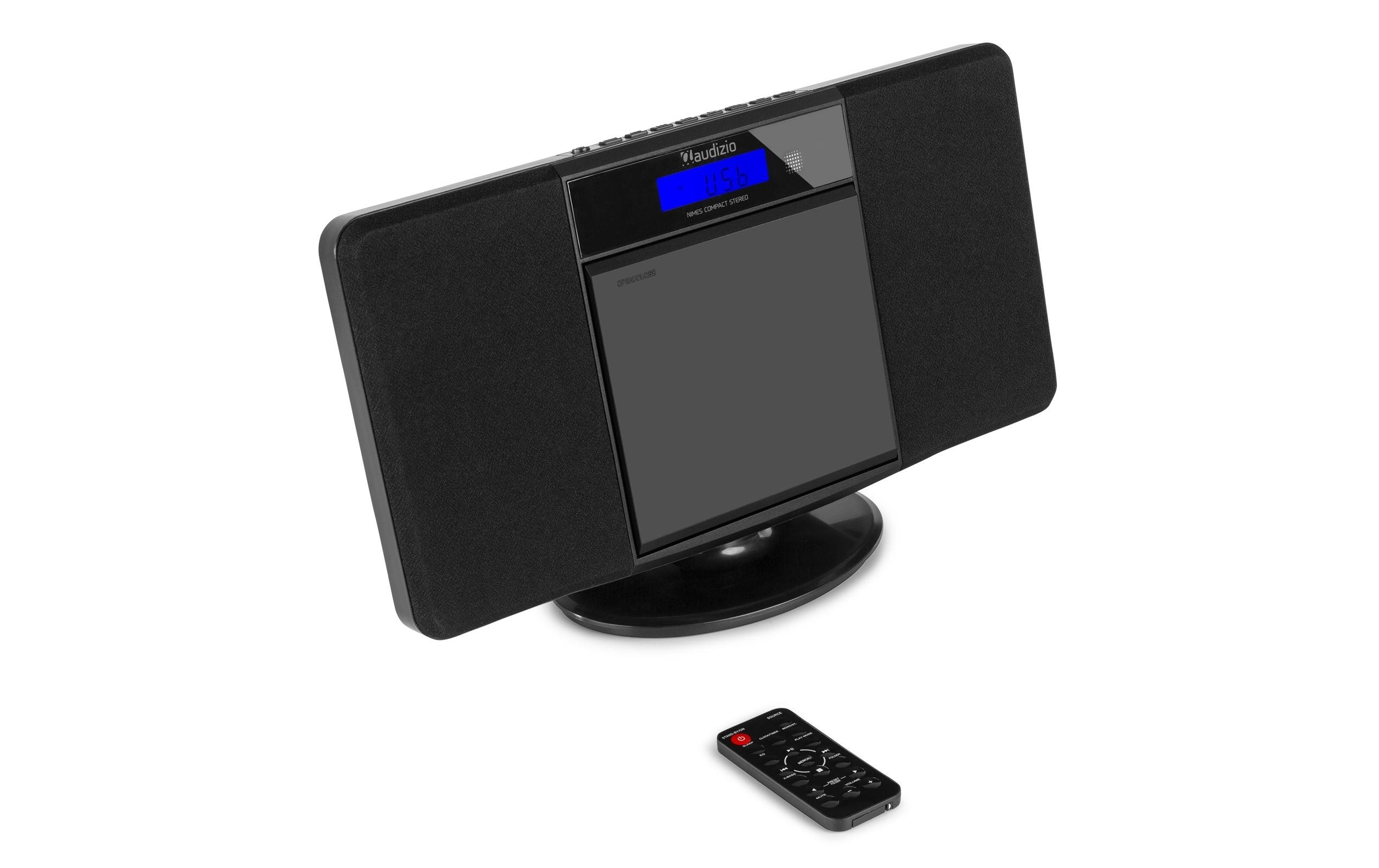 Radio/CD-Player Nimes SchwarzStilvolles Stereo-HiFi-System mit USB und CD-Player