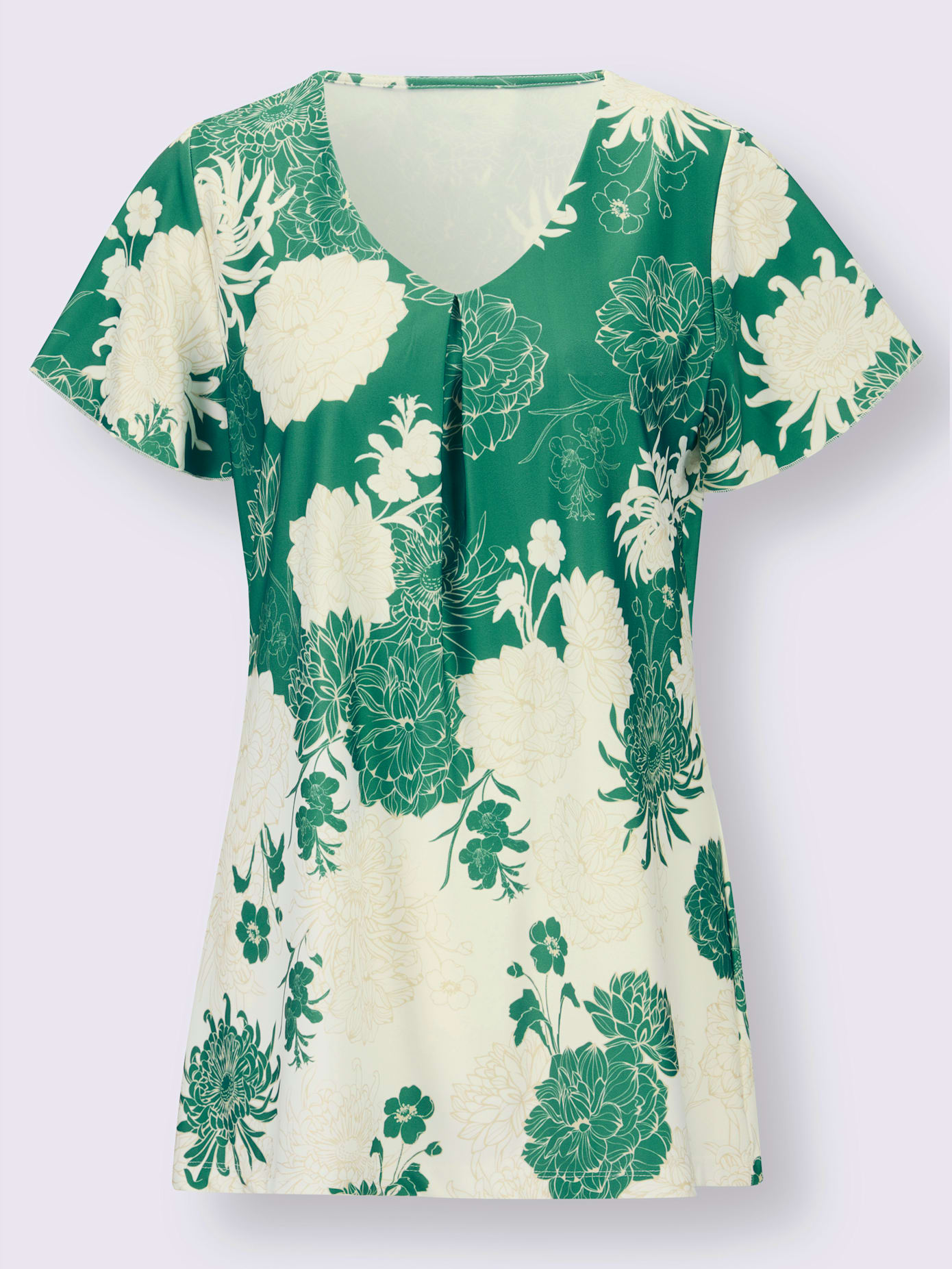 T-shirt long coupe en a affinante