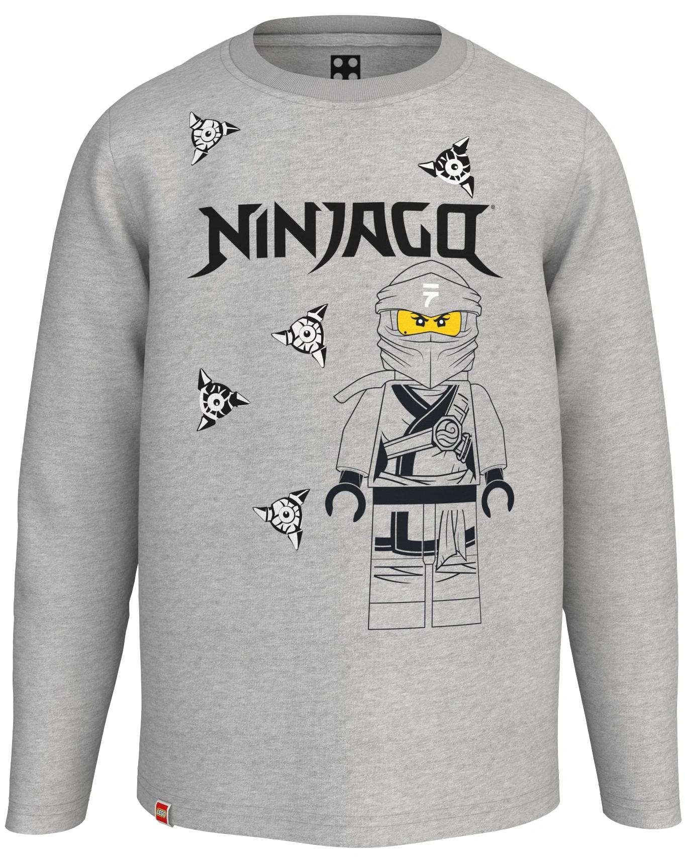 Langarmshirt M12010573 in grey melange