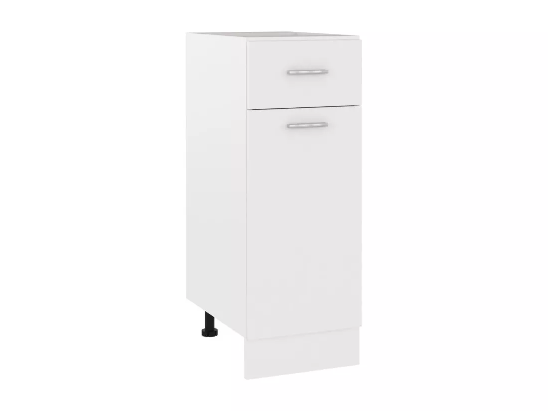 Armoire de plancher à tiroir Blanc 30x46x81,5cm Bois ingénierie