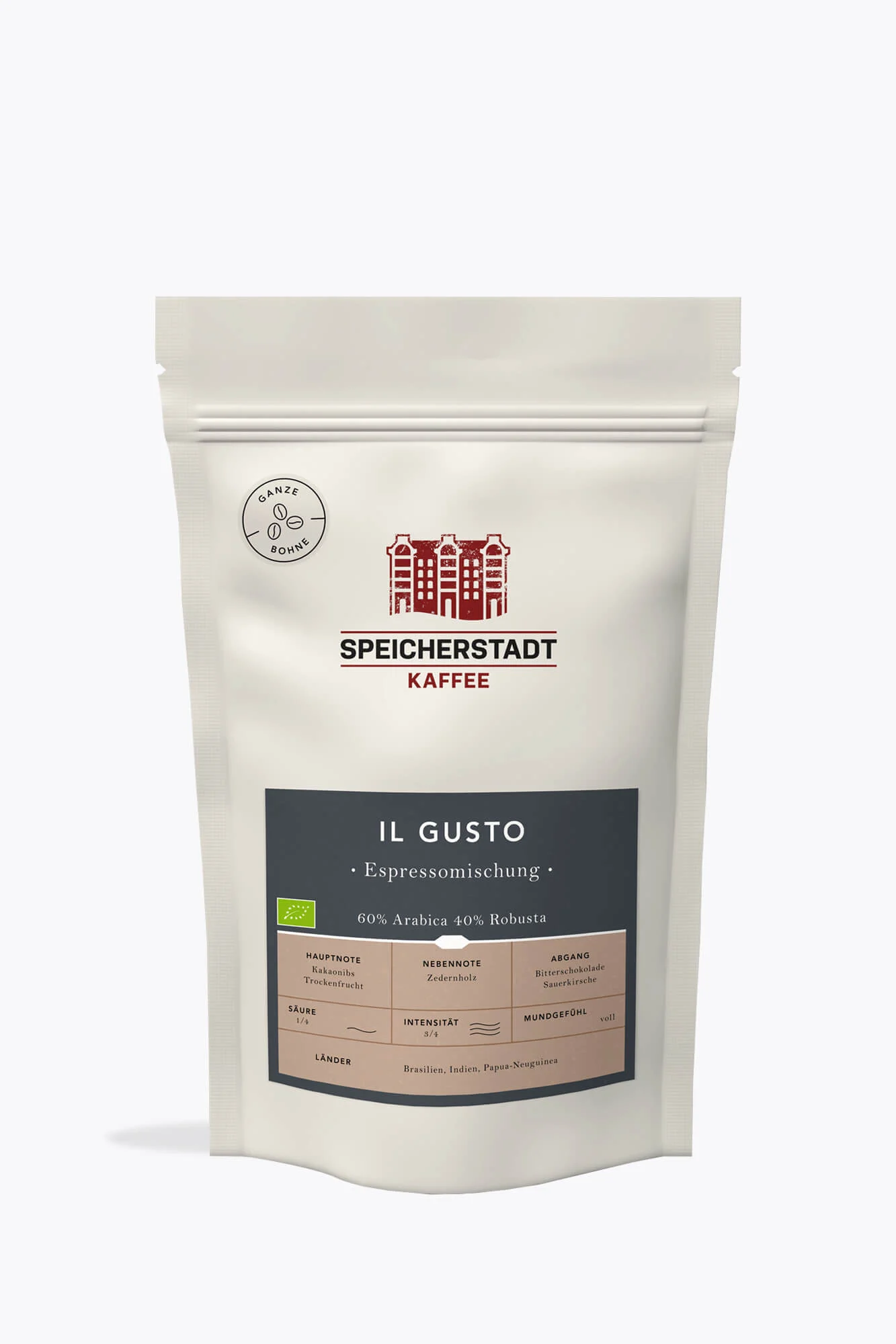 Speicherstadt Il Gusto Espressomischung Bio