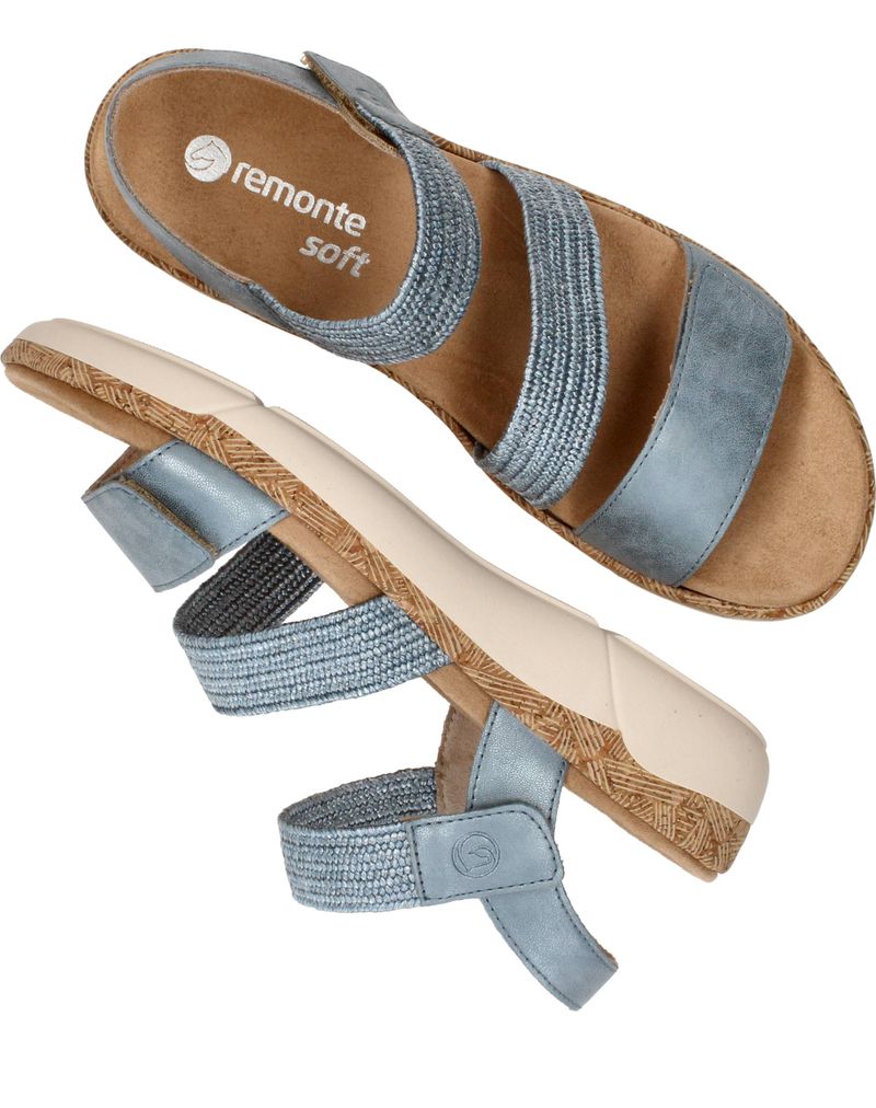 Remonte Sandalen Blauw Dames
