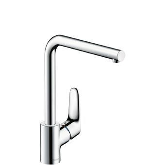 Hansgrohe Focus 1-gats keukenkraan m. rechte uitloop draaibaar chroom