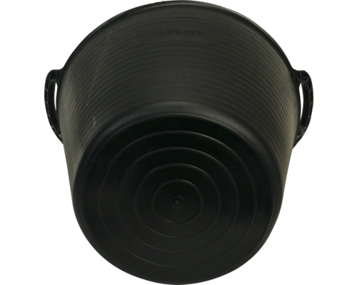Flexibele emmer voor tuin/bouw, kunststof, zwart, 25 L