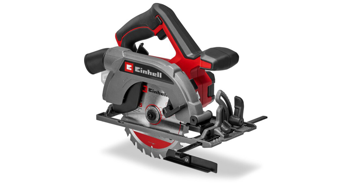 EINHELLAccucirkelzaag TE-CS 18/165-2 Li - Solo handcirkelzaag  (Rood/zwart, Power X-Change, Accu en oplader niet inbegrepen)