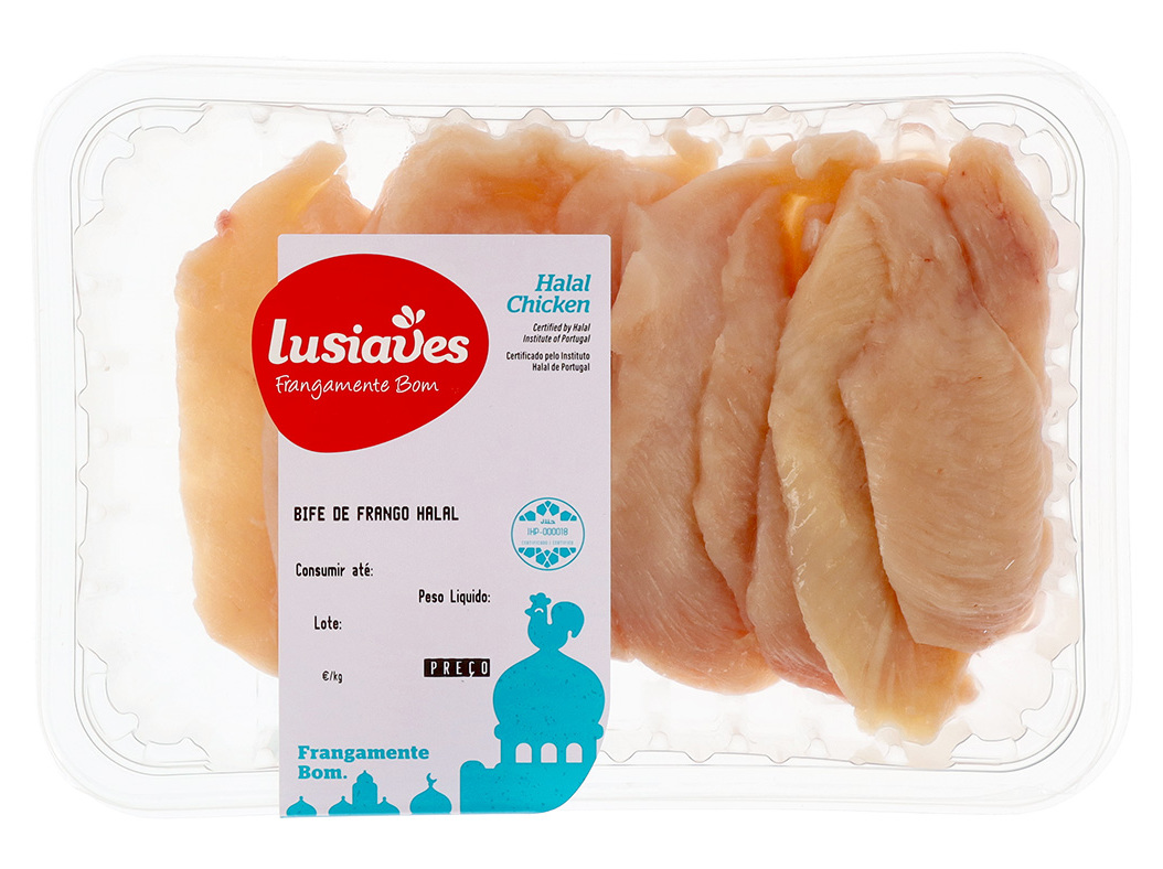 BIFE DE FRANGO HALAL EMBALAGEM KG