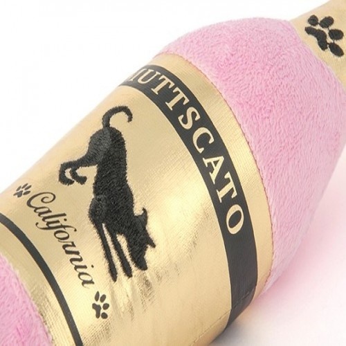 BRINQUE com bolhas de champanhe rosa de pelúcia