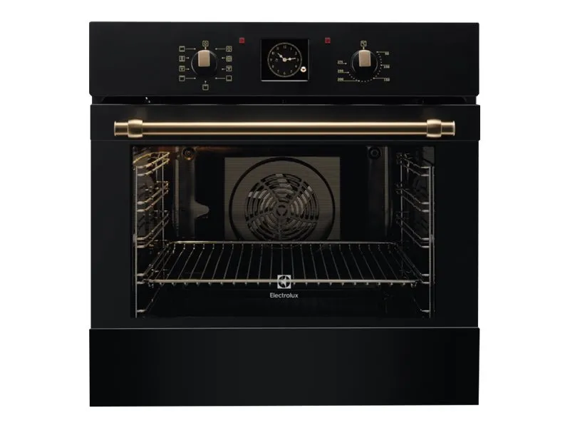 Electrolux SurroundCook 600 Flex EOB3400BOR - Ovn - til indbygning - niche - bredde: 56 cm - dybde: 55 cm - højde: 57.8 cm - med selv-rengøring - Klasse A - sort