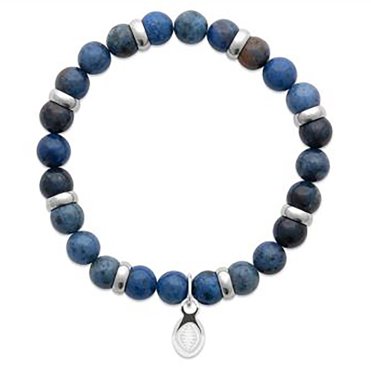 Bracelet homme Brillaxis perles Aventurine Bleue