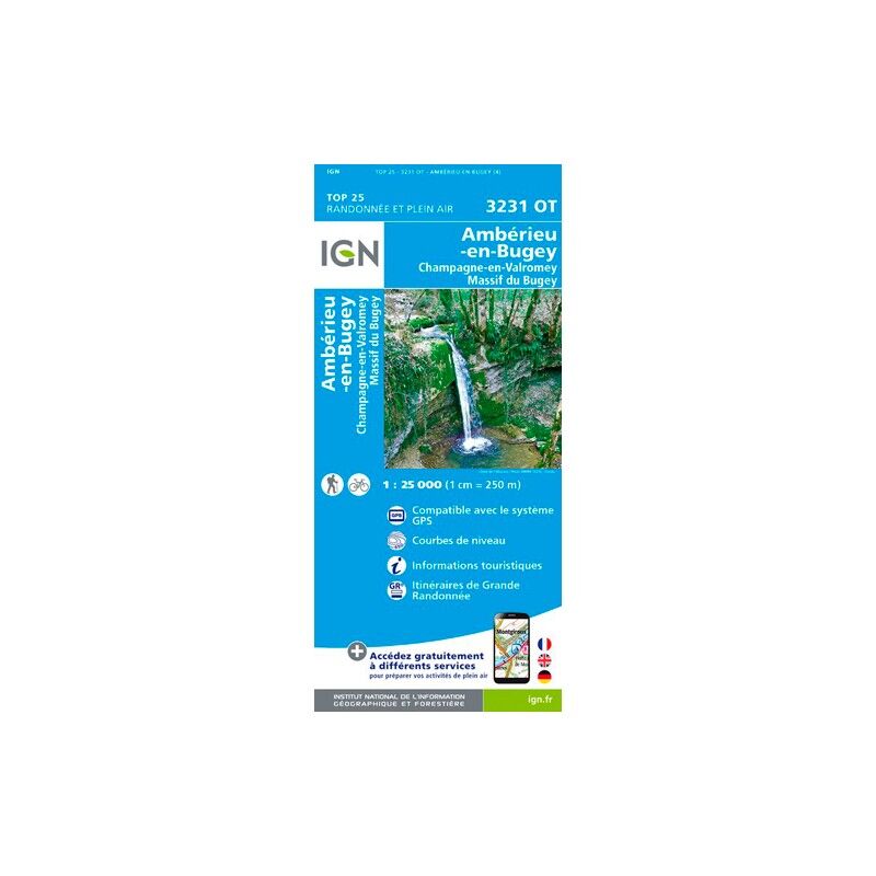 Ambérieu-En-Bugey / Champagne-En-Valromey / Massif Du Bugey - Carte topographique