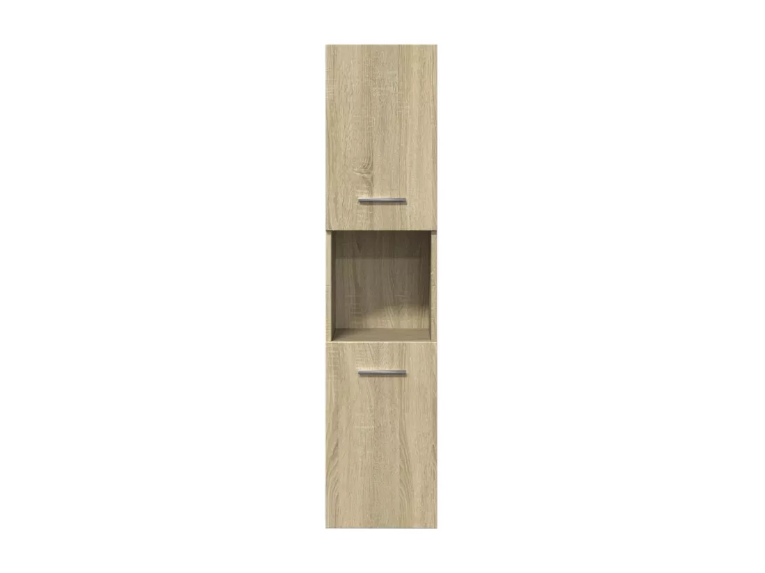 Armoire de salle de bain Chêne sonoma 30x30x130 cm Aggloméré