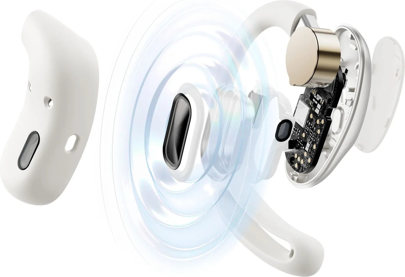 Shokz OpenFit Air Blanc Écouteurs True Wireless