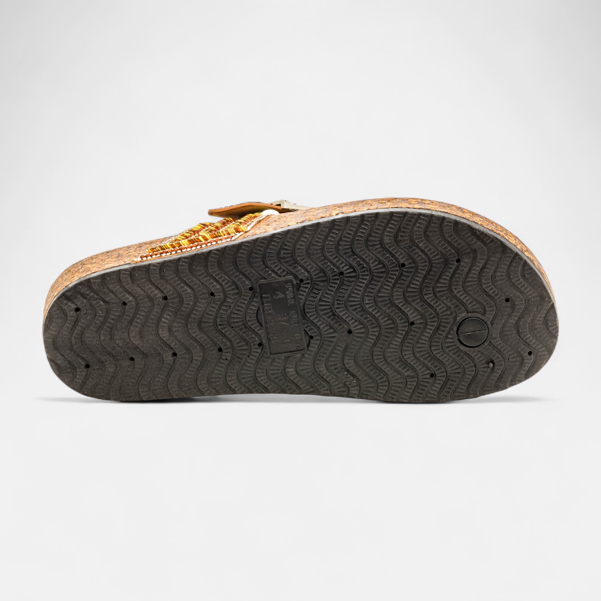 Mules semelle liège Femme camel