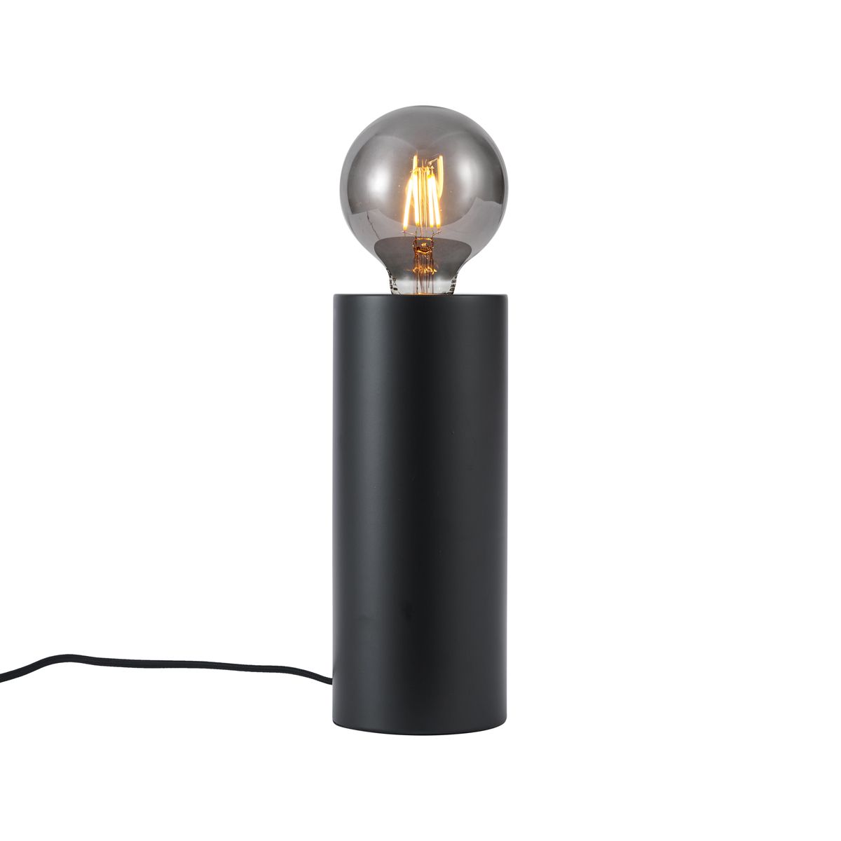 Moderne tafellamp zwart 24cm - Cylinder