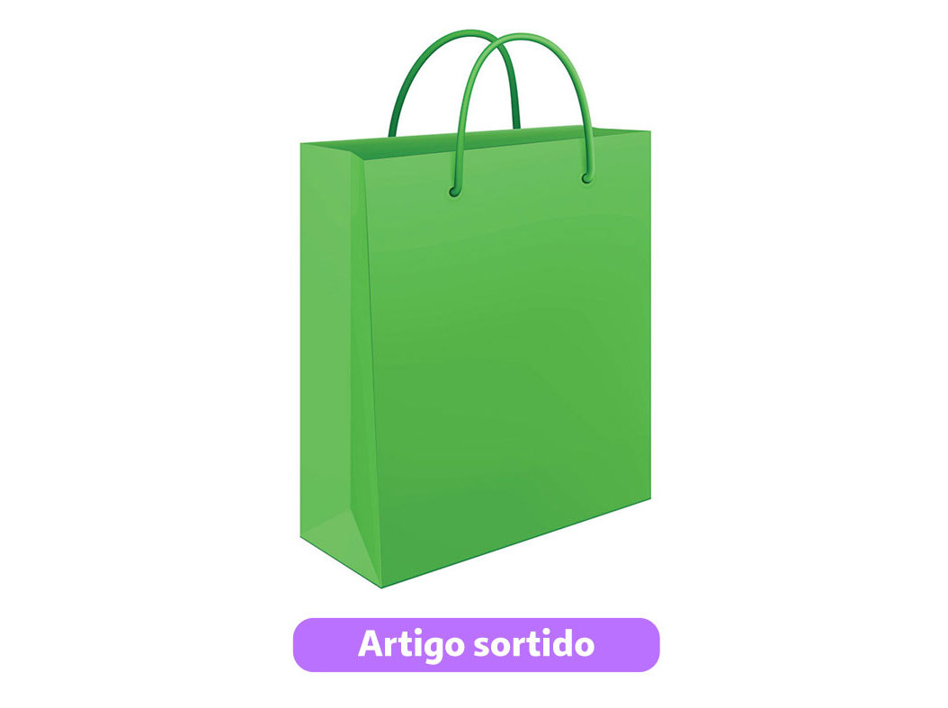 SACO DE PAPEL MITOS GRANDE 32X41X12CM CORES SORTIDAS