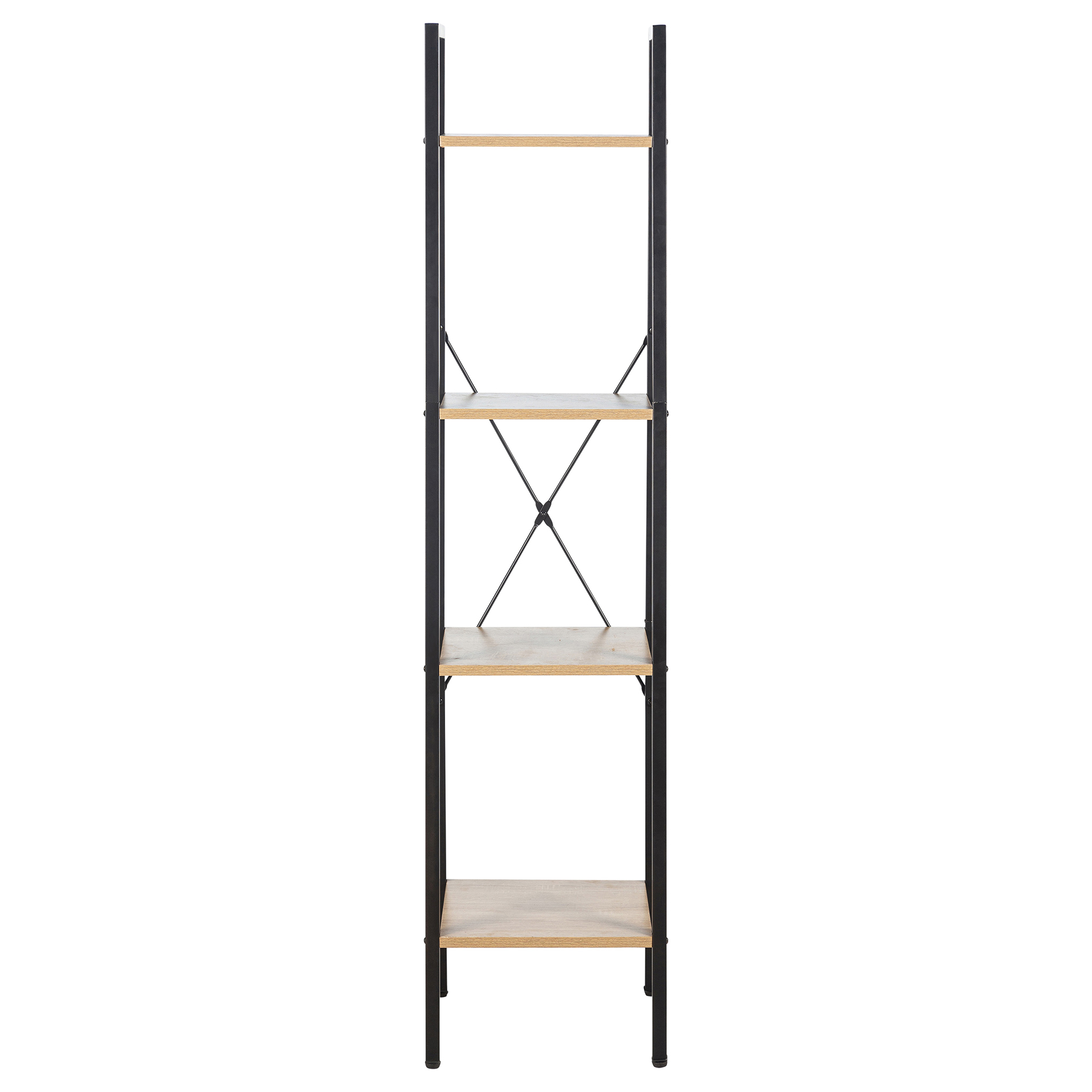Regal - Eiche - schwarz - 34 cm breit