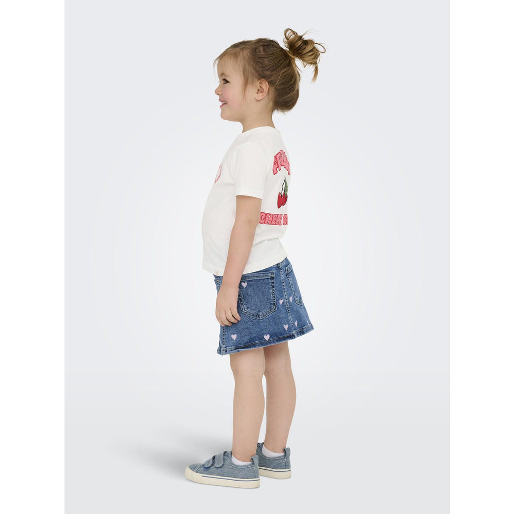 Køb Kids ONLY MINI Cloud Dancer Cute Kmgcandy Life S/S Reg Printed Tee Jrs