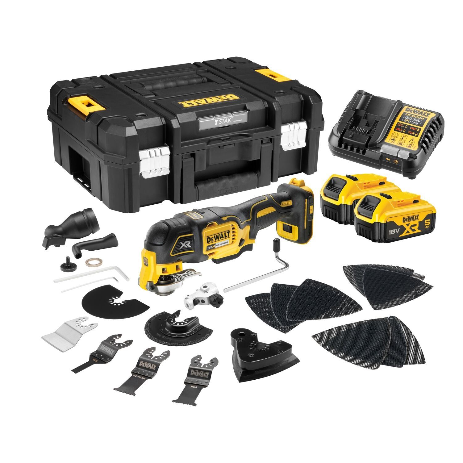 DeWALT DCS356P2 Accu multitool   accessoires 18V XR 5.0Ah in TSTAK