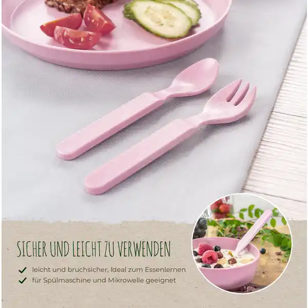 Growing Besteck 2er Set rosa
