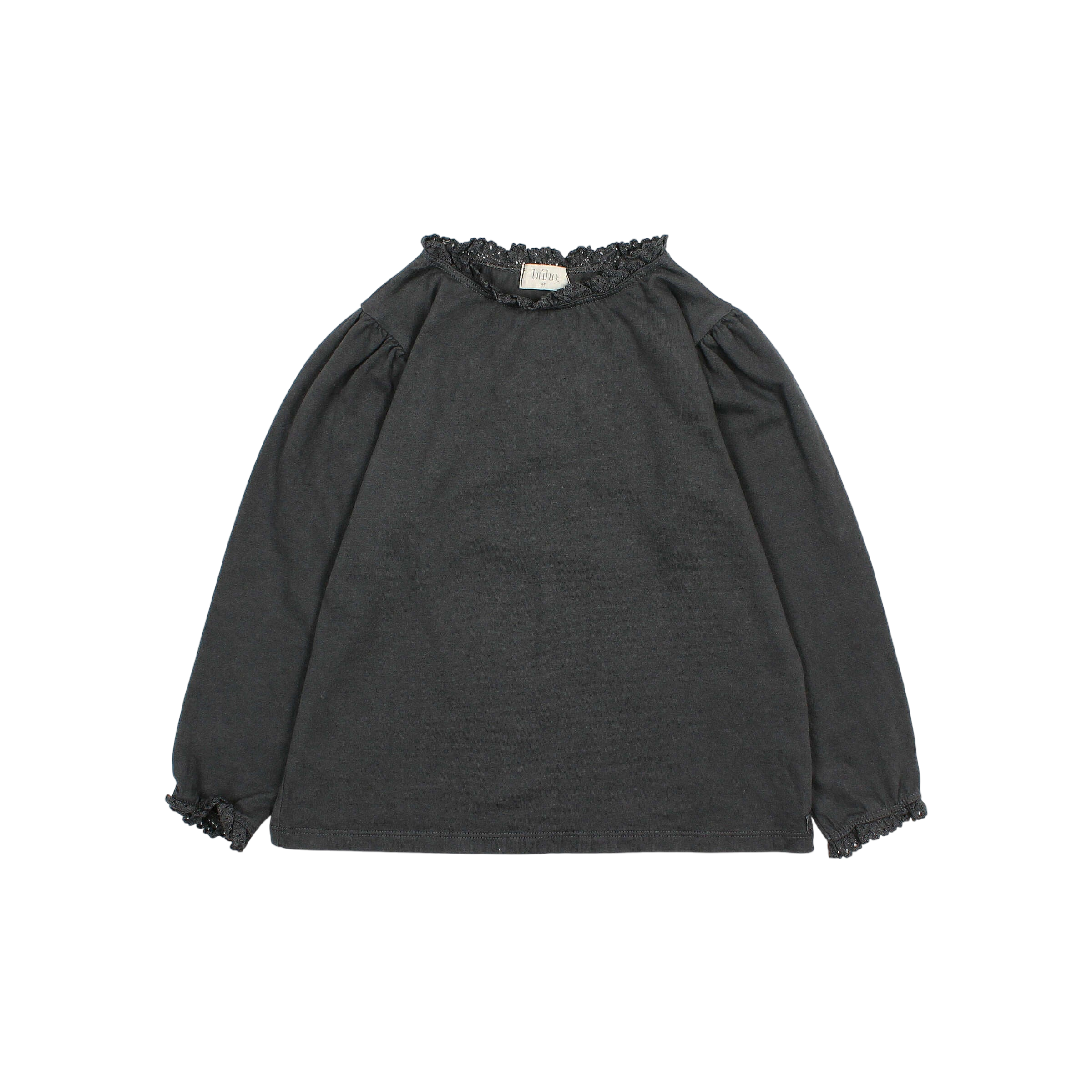 Langarmshirt Lace Antracite