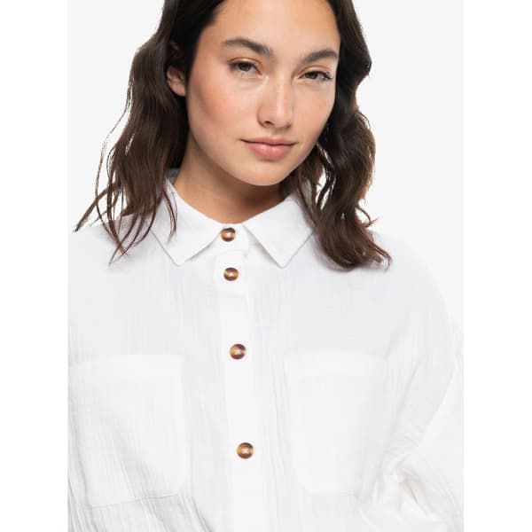 Chemise ROXY COASTAL PALM W SNOW WHITE