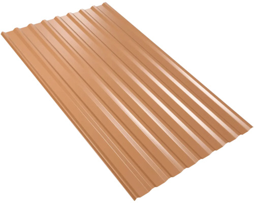 PRECIT trapeziumvormige dakbaan met anticondensvlies W20LV koperbruin RAL 8004 vaste breedte 1135 mm x dikte 0,5 mm (verkocht per meter van 150 tot max. 900 cm)