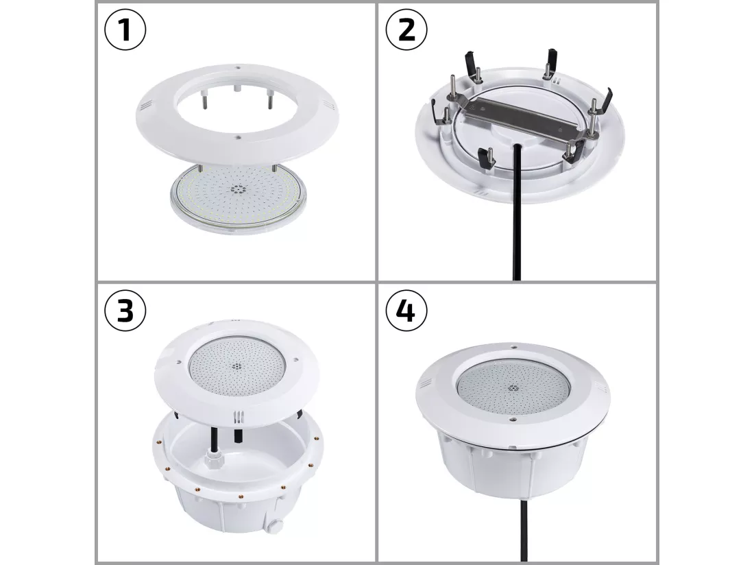 Ampoule LED Piscine Slim Submersible PAR56 RGB 12V AC 20W IP68 RGB
