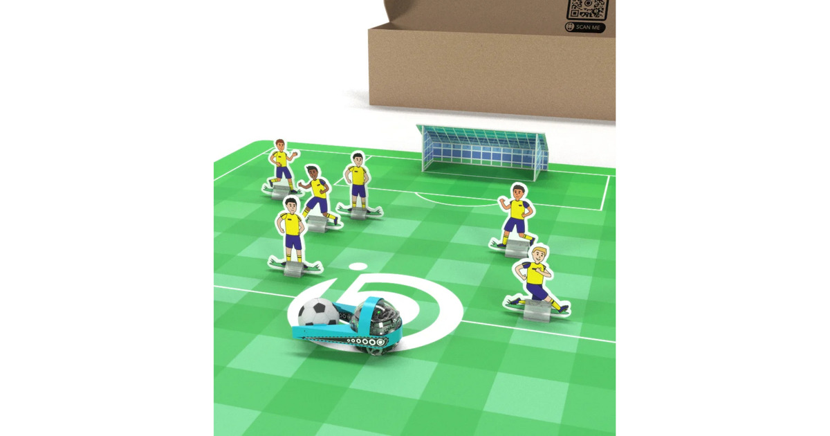 OzobotChallenge mat: Voetbal Robot