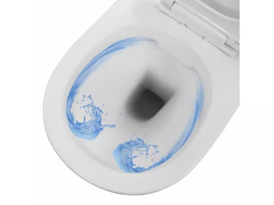 Toilette suspendue au mur blanche 36 x 48 x 41.5 cm 02_0003587