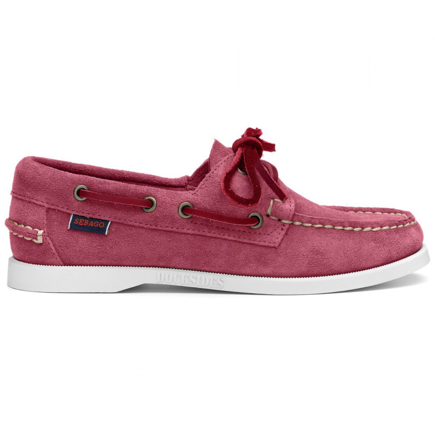 DOCKSIDES PORTLAND FLESH OUT ROSE CUPCAKE-Chaussures bateau pour femme en cuir suede